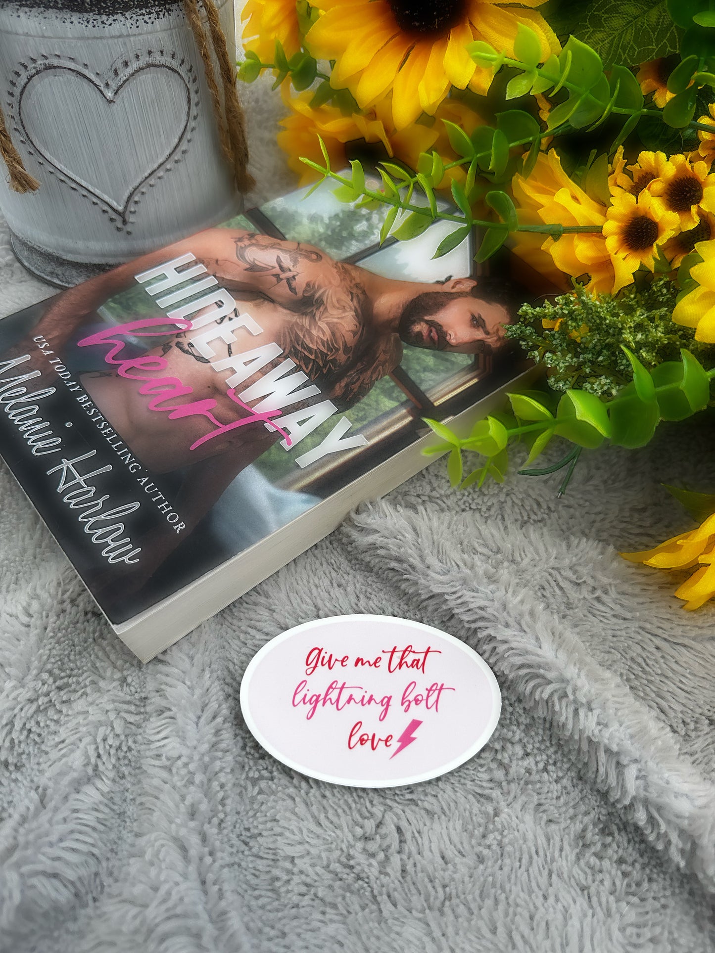 Hideaway Heart Sticker - Lightning Bolt Love sticker