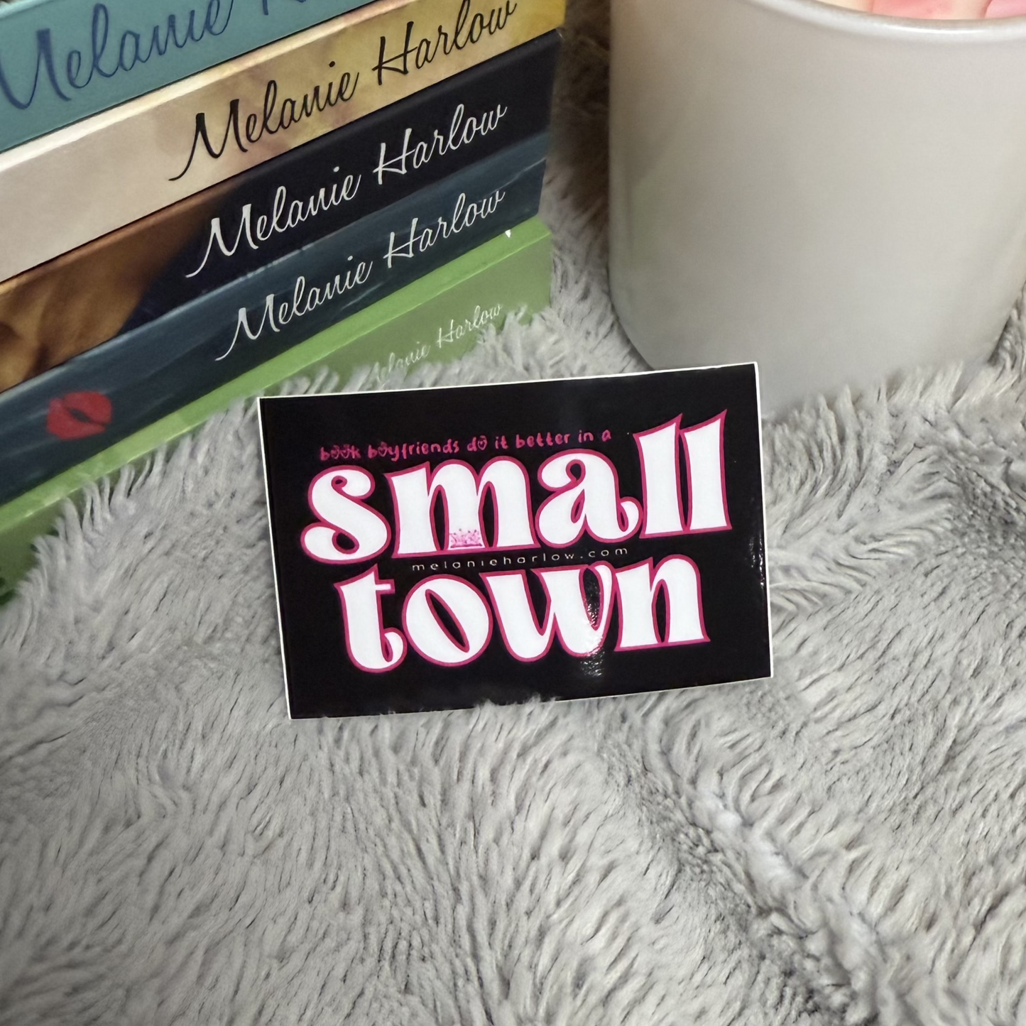 Small Town Book Boyfriends Sticker