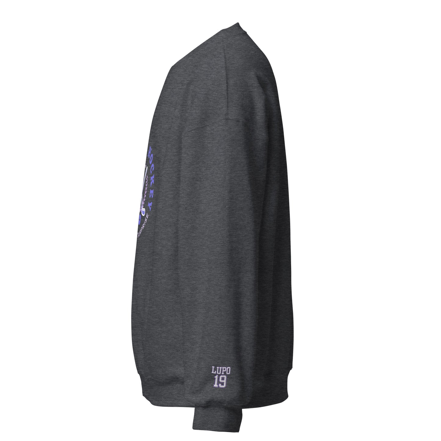 Chicago Hockey & Lupo Embroidery Sleeve Crewneck