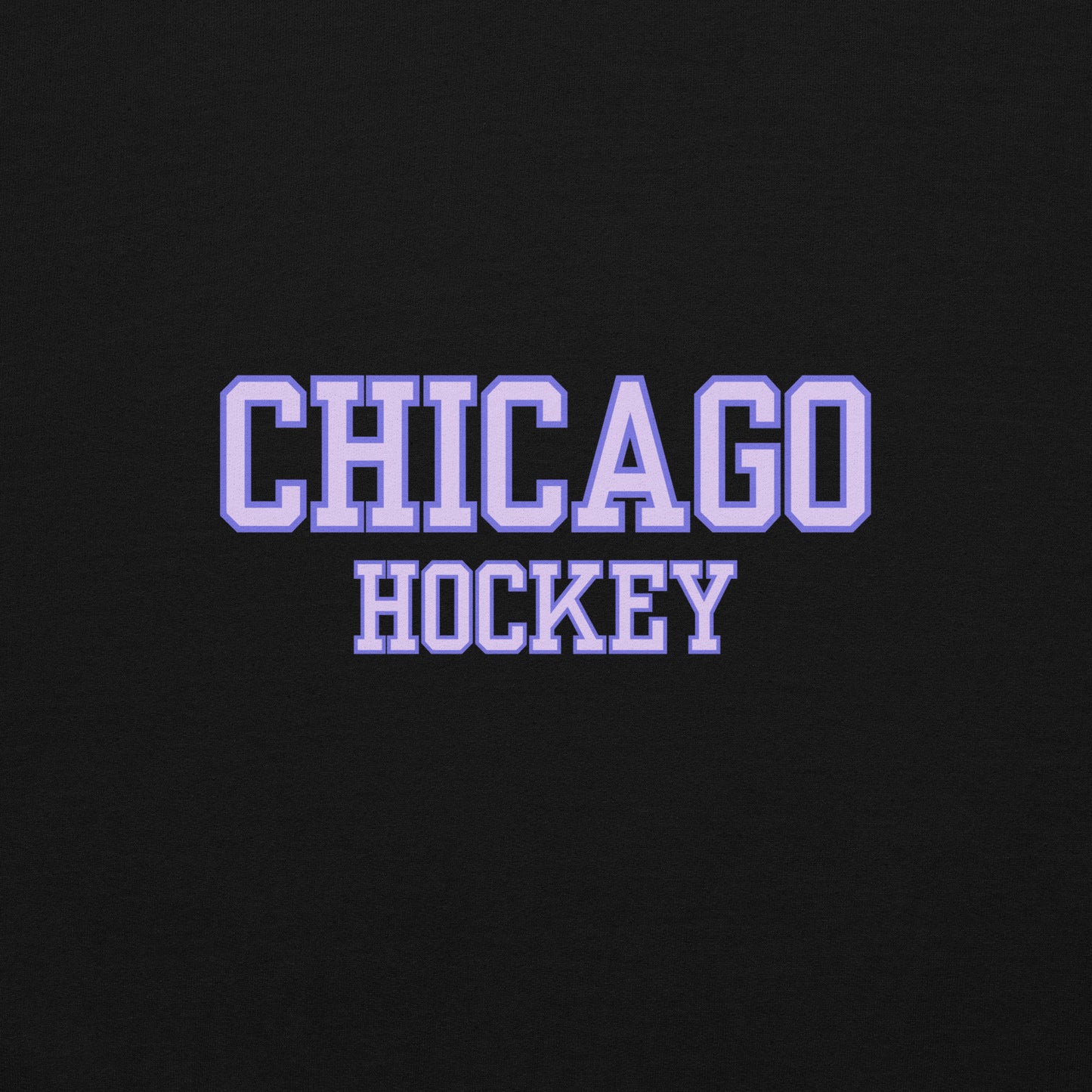 Chicago Hockey & Lupo Embroidery Sleeve Hoodie - Slap Shot Surprise
