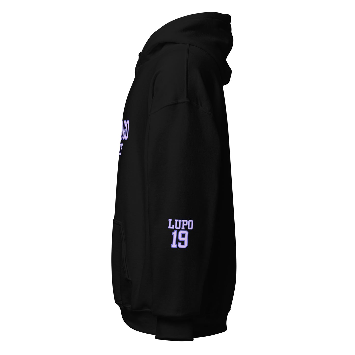 Chicago Hockey & Lupo Embroidery Sleeve Hoodie - Slap Shot Surprise