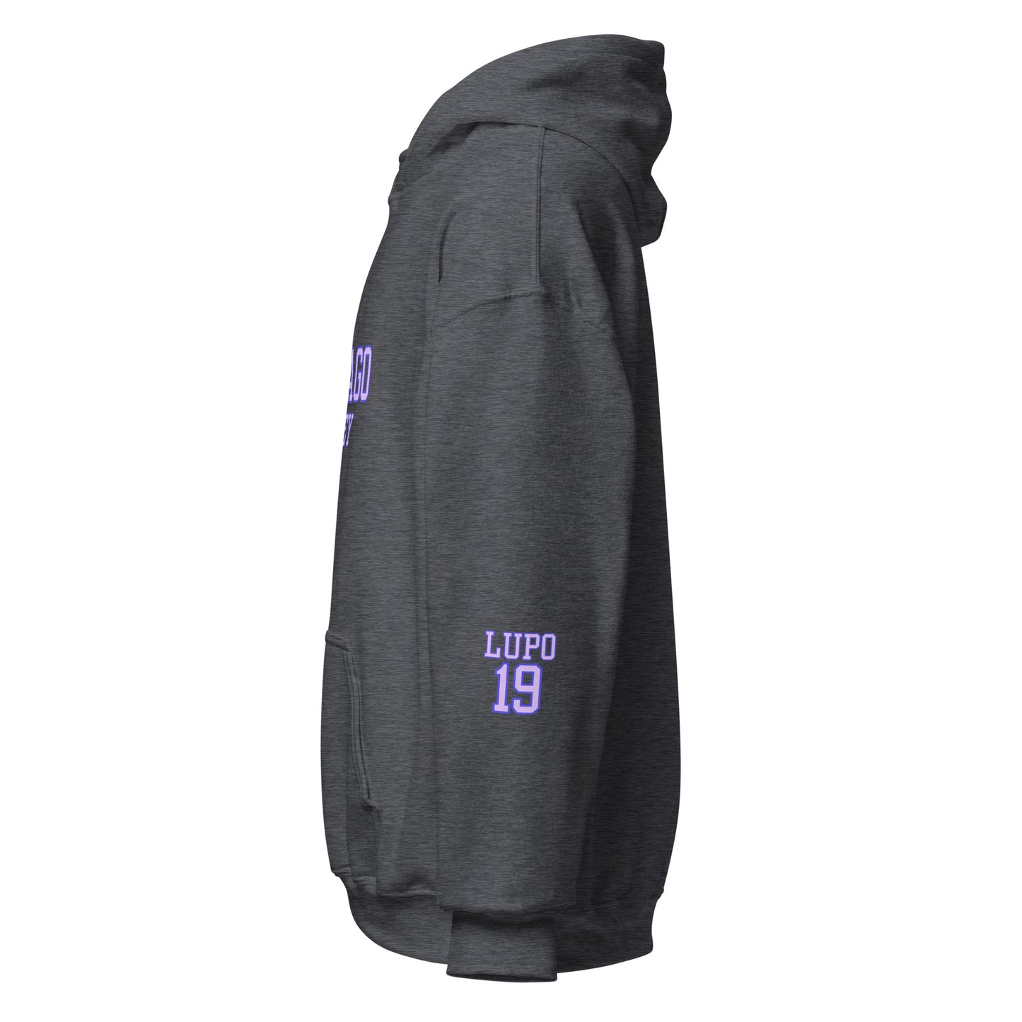 Chicago Hockey & Lupo Embroidery Sleeve Hoodie - Slap Shot Surprise