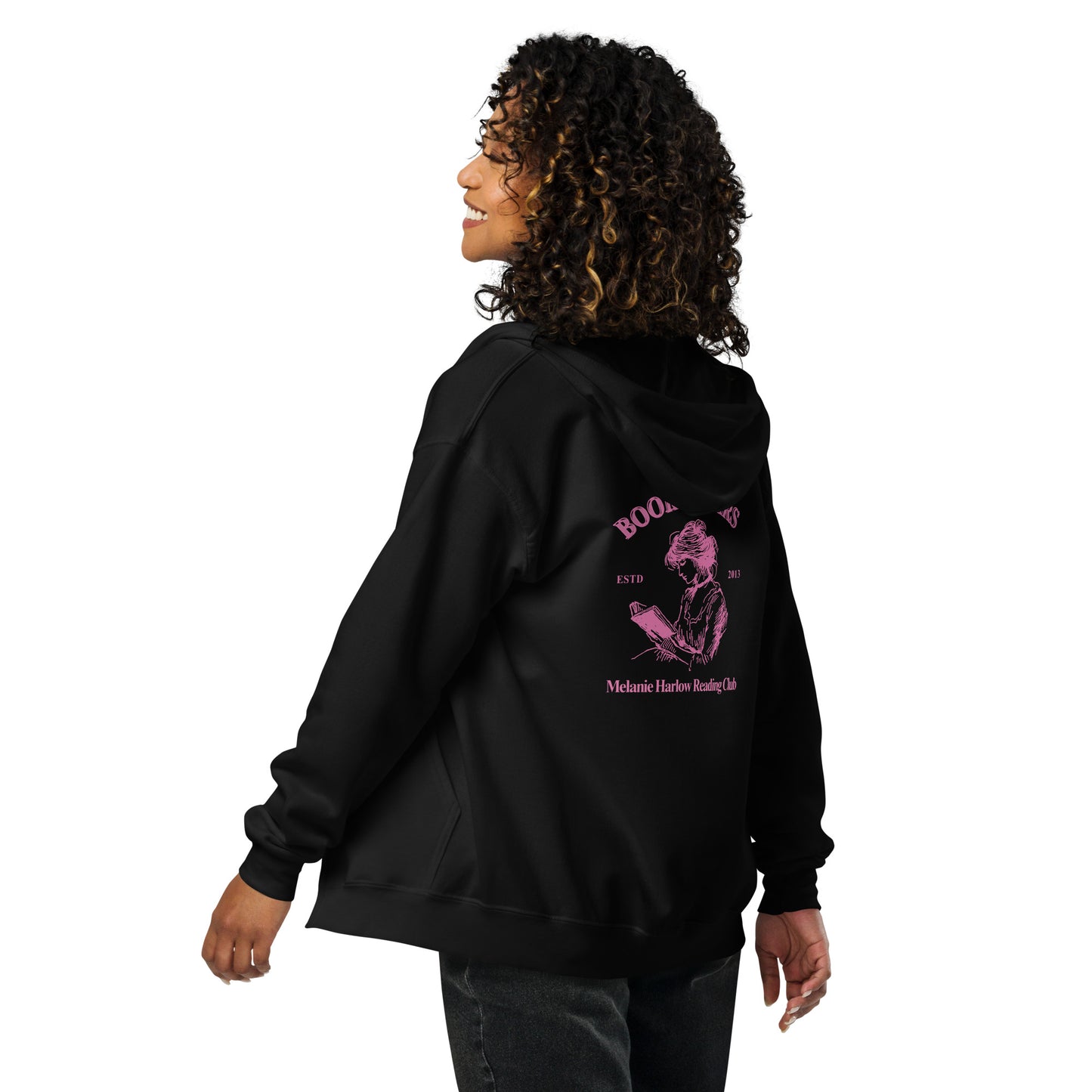 Booklovers blend zip hoodie