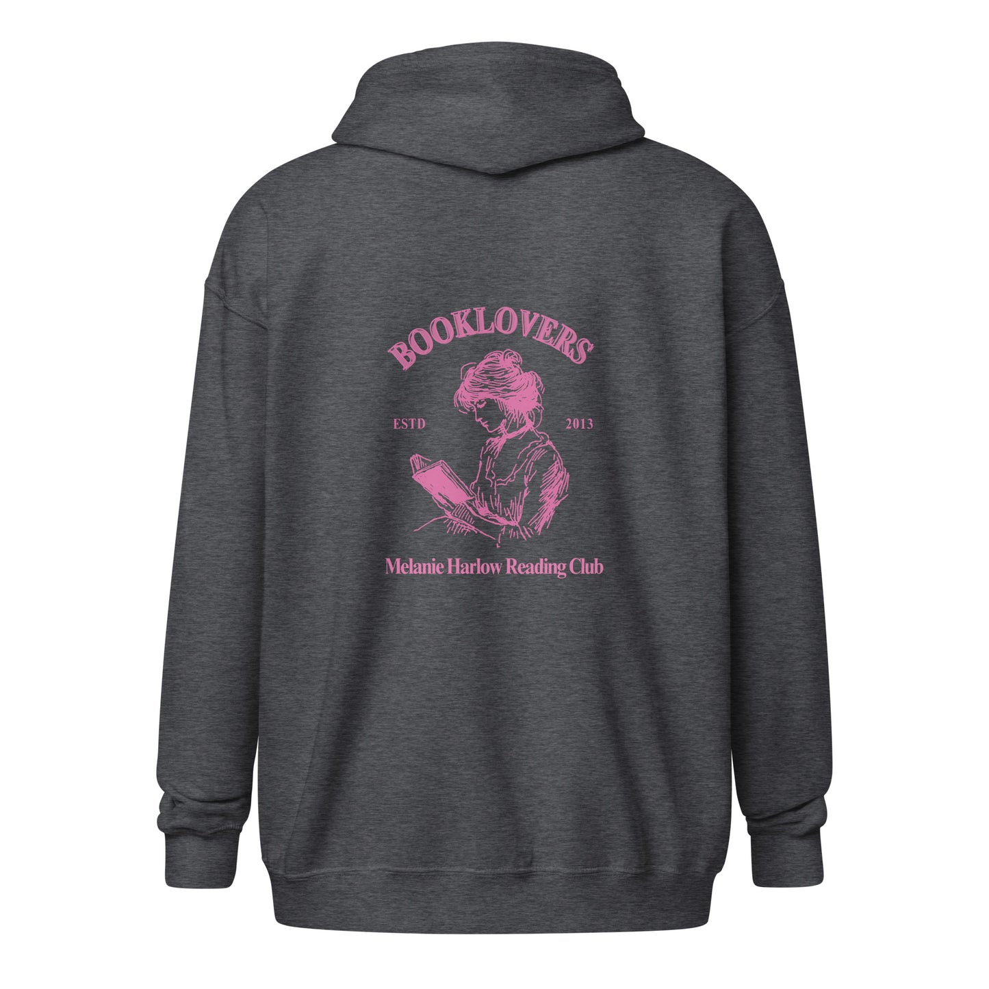 Booklovers blend zip hoodie
