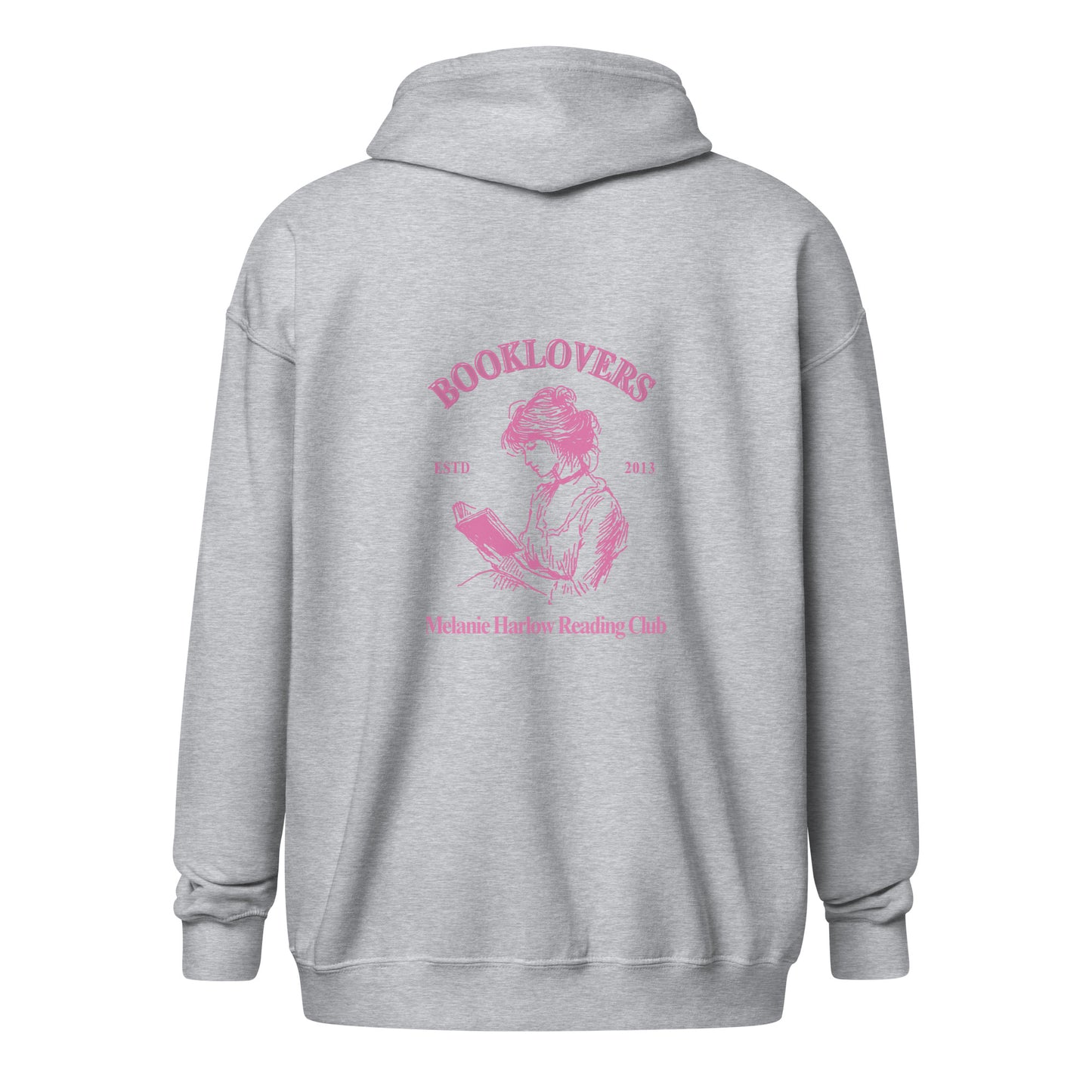 Booklovers blend zip hoodie