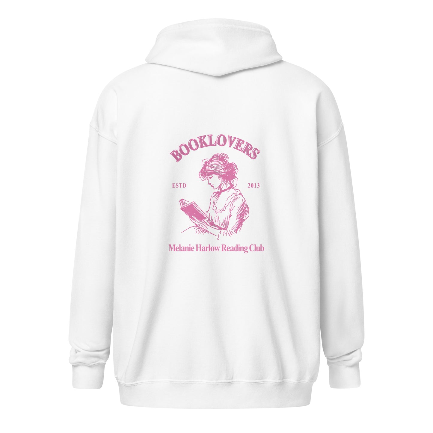 Booklovers blend zip hoodie