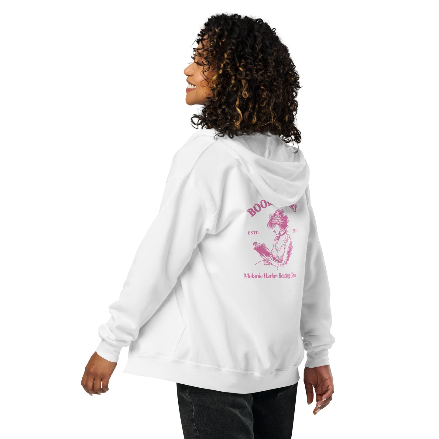 Booklovers blend zip hoodie